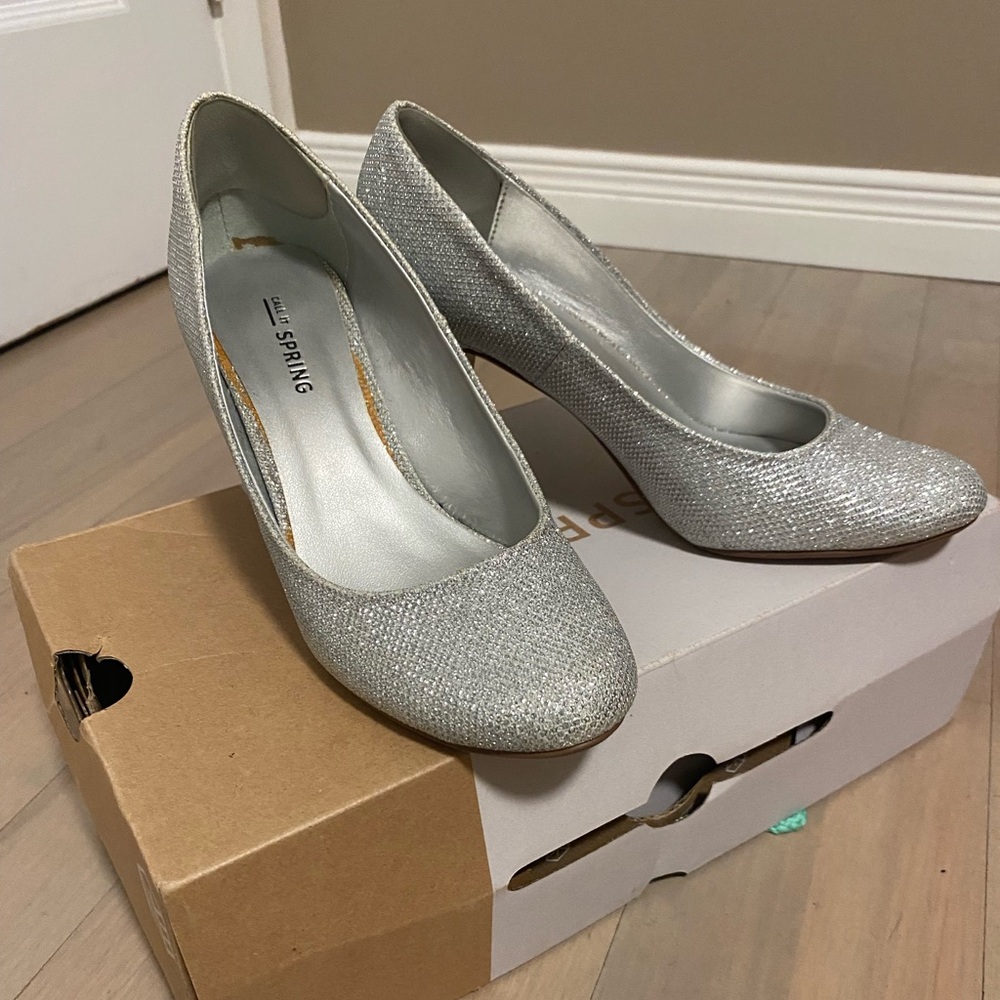 Call It Spring Women's Silver Heels